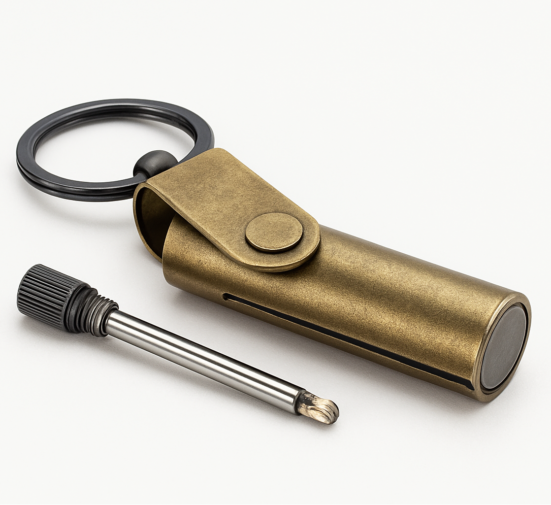 Metal Match Lighter – Waterproof & Refillable Fire Starter for Camping & Hiking